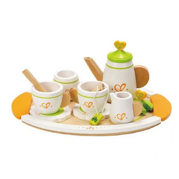 Dinette teservering i trä - HAPE - E3124 - För barn från 3 år och uppåt - 8 stycken