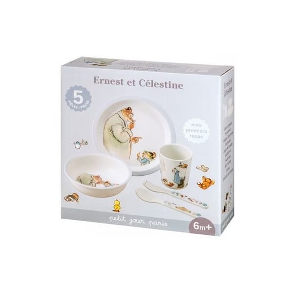 Dinette - Petit Jour - Ernest och Célestine - Ergonomiska kanter - Flerfärgad