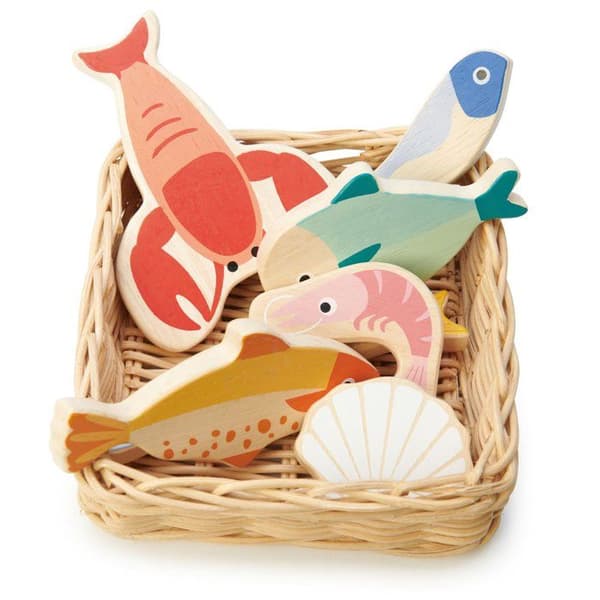 Tender Leaf Toys - Skaldjurskorg - DAM