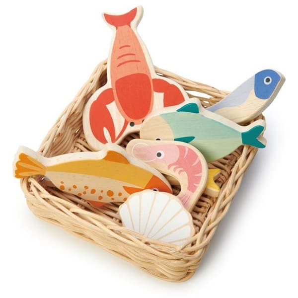 Tender Leaf Toys - Skaldjurskorg - DAM