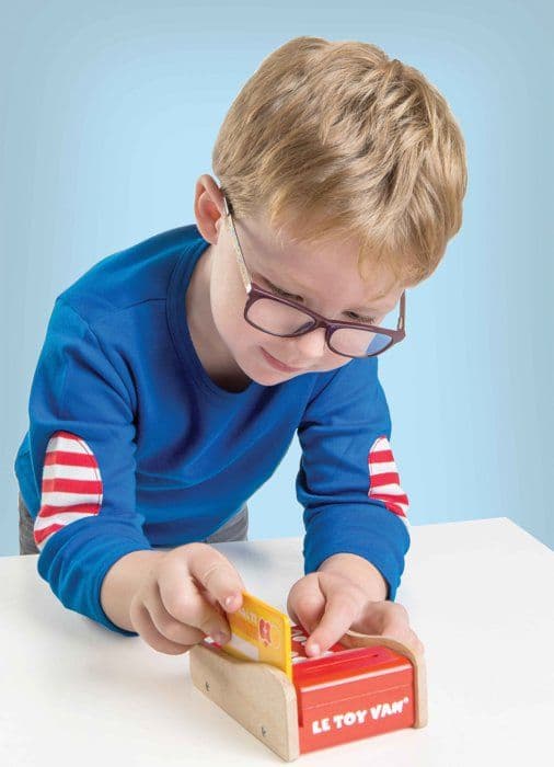Bankkortsautomat i trä - LE TOY VAN - Honeybake - Barn - Unisex - Röd - 3 år