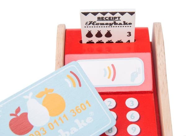 Bankkortsautomat i trä - LE TOY VAN - Honeybake - Barn - Unisex - Röd - 3 år