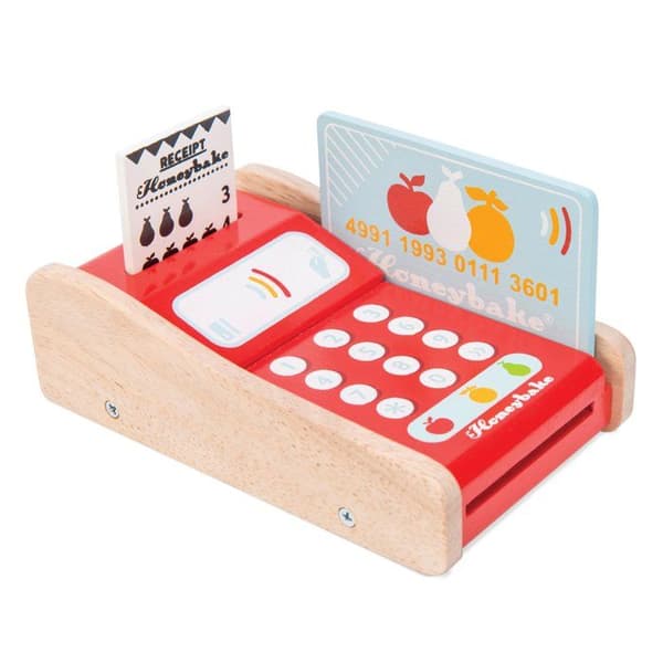 Bankkortsautomat i trä - LE TOY VAN - Honeybake - Barn - Unisex - Röd - 3 år