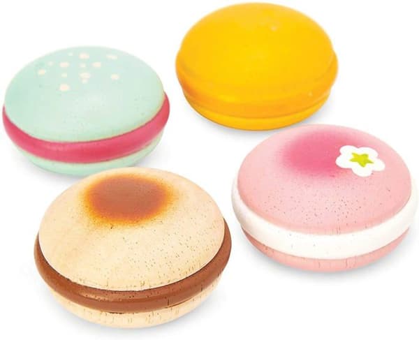 Set med 4 trämacarons - Le Toy Van - Blandat - Barn - Beige