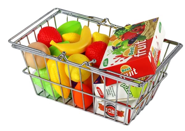 Varukorg för shopping Grönsaker Frukt Mat Metall