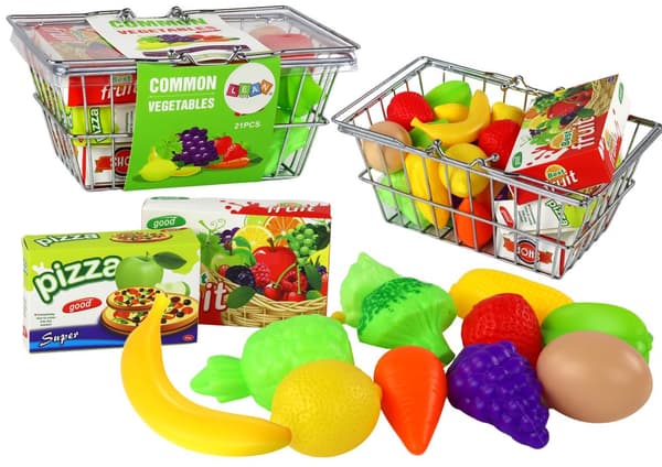 Varukorg för shopping Grönsaker Frukt Mat Metall