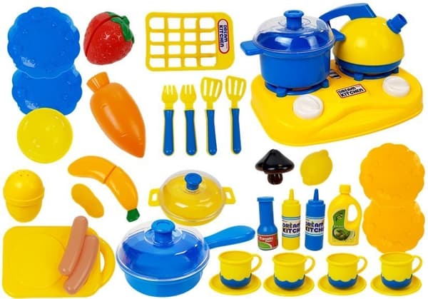 Plast Köksredskap Set Little Chef Krukor