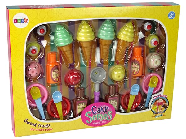 Sæt med slik is Cupcakes Saucer skeer