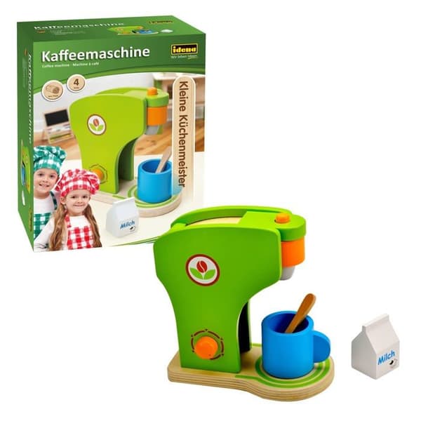 Dinette - Idena kök - 820536 - Liten kaffemaskin i trä, 4100074