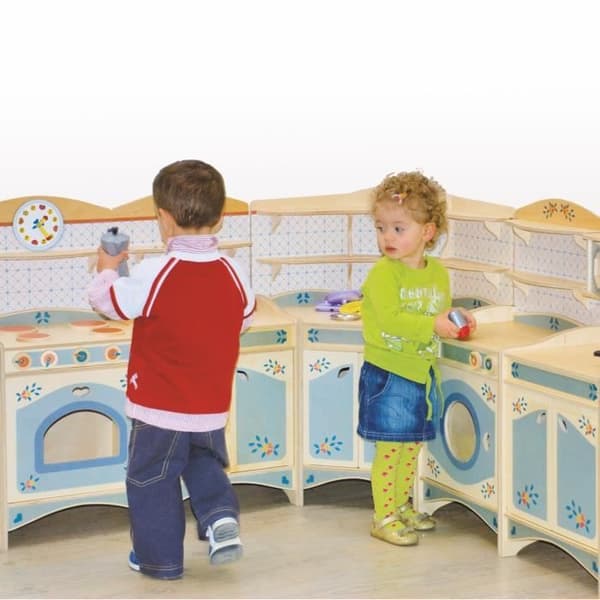 Dida - Lekmatta trä - Imitationsspel - Mjuka möbler för baby köksleksaker modulära