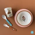 Miniatyrbild 3 av 4: Rosa Peter Rabbit servisset - Peter Rabbit - 5 delar - Ergonomiska kanter - Lämplig för små händer