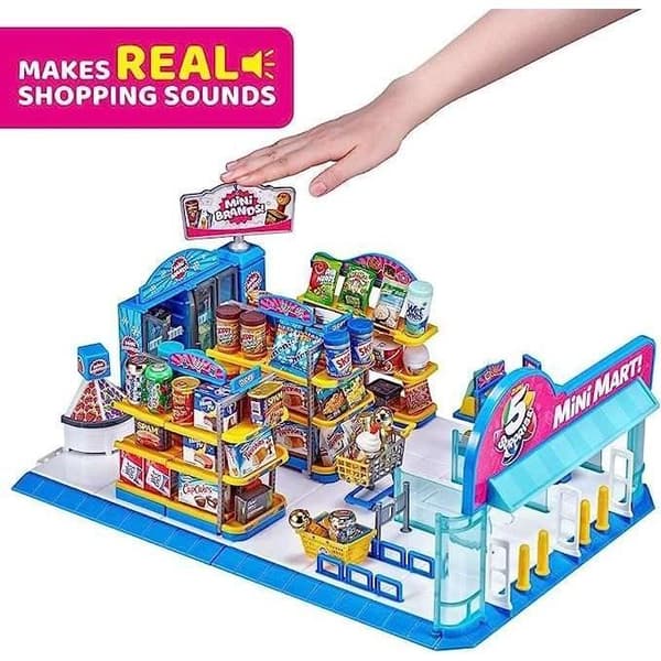 Toy Mini Market 5 överraskar 26 små matprodukter Zuru ljud