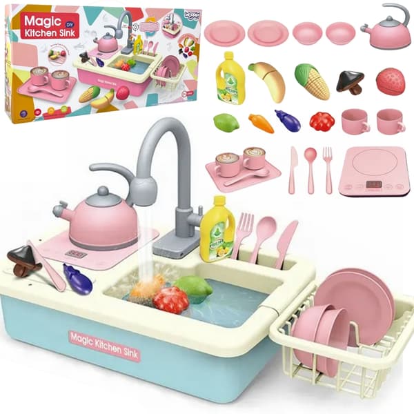 WOOPIE BABY 2 i 1 Diskbänk Vattenkran Blå