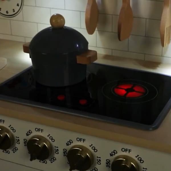 TOOKY TOY Stort Multifunktionellt Kök i Trä Moderna Tillbehör