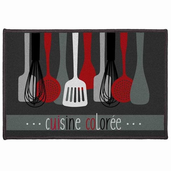 Rektangulär dekorationsmatta - Kökstillbehör - 40 x 60 cm - Polyamid - Latex - Blandat