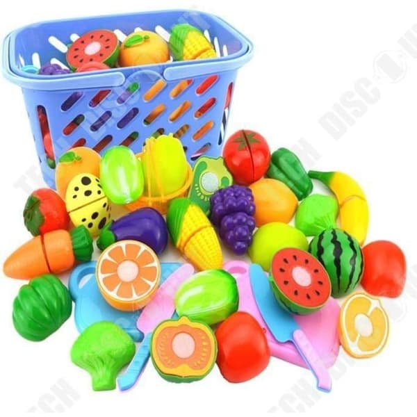 TD® Spelset - Rollspel Kök Frukt Grönsak Mat Leksaksset Guava Presentkutter - Grön - Tjej - Pojke
