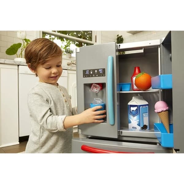 Little Tikes - My First Electronic Fridge - Interactive &amp; Realistic with Sounds - Simulation Hushållsapparat för