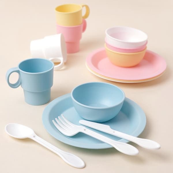 KIDKRAFT - Dinette köksredskap - 27 stycken - pastell