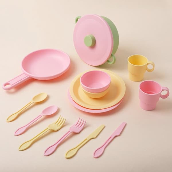 KIDKRAFT - Dinette köksredskap - 27 stycken - pastell