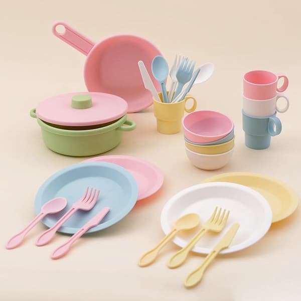 KIDKRAFT - Dinette köksredskap - 27 stycken - pastell