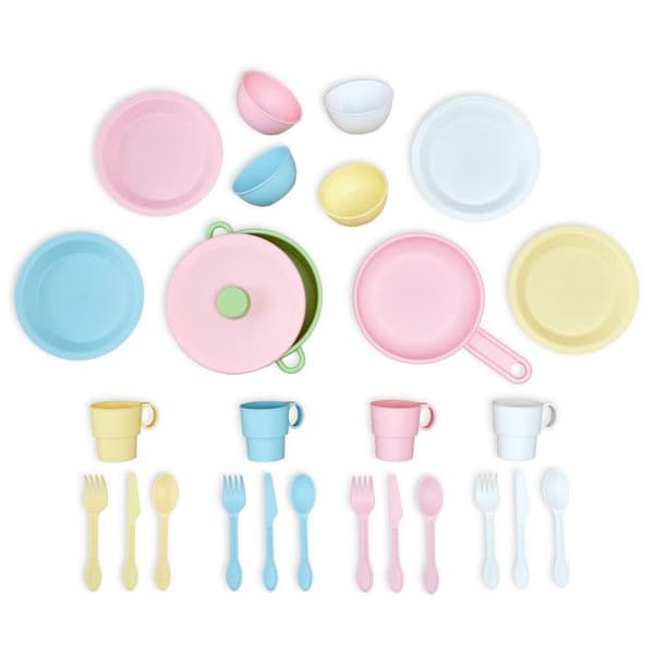 KIDKRAFT - Dinette köksredskap - 27 stycken - pastell