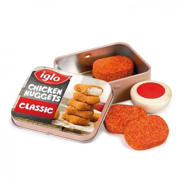 Erzi träimitationsspel - Iglo chicken nuggets i en metalllåda - 15160