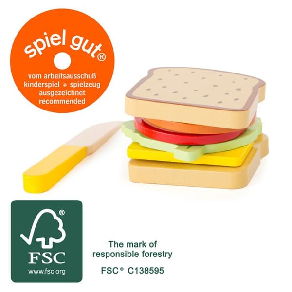 Leksak - Legler - Snack - 100% FSC-certifierat trä - Blandat - Barn
