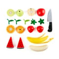 Miniatyrbild 4 av 4: Fruktspel i trä - HAPE - Leksats för hälsosam frukt - 9 stycken - Flerfärgad - Från 3 år