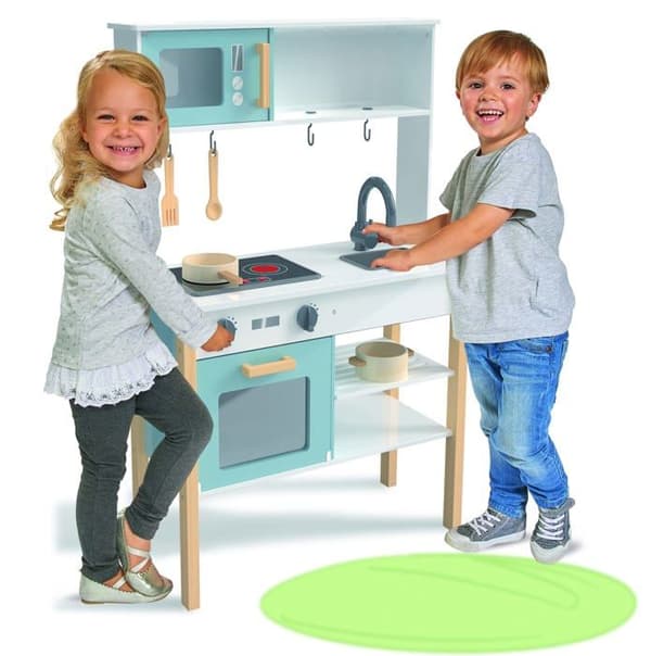 Dinette - Eichhorn kök - 100002495 - 10002495 Play Kitchen Blå/Vit