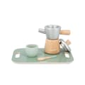 Miniatyrbild 4 av 4: Italienskt kaffe JANOD - Träimitationsleksak för barn - 13 tillbehör ingår