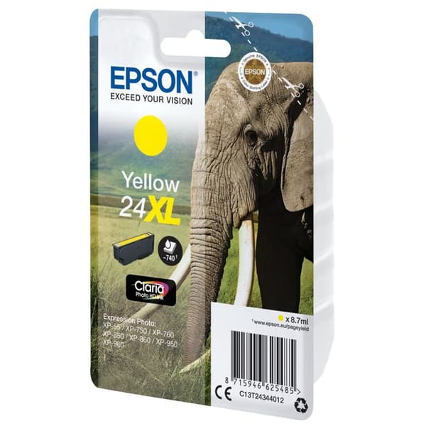 Epson Claria Photo HD 24XL bläckpatron - Gul - Bläckstråle - 740 sidor - 1
