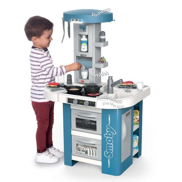 Smoby Cuisine tech edition med elektronisk modul - Ljud och ljuseffekter - 35 tillbehör ingår - från 3 år