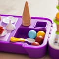 Miniatyrbild 8 av 11: WOOPIE Glassvagn Resväska 3-i-1 Kök, Butik & Glassbar Portabel – 62 delar