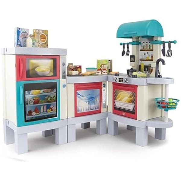 Leksakskök - CHICOS - Deli Kitchen XL - 31 tillbehör - Fotokromteknik - LED-lampor
