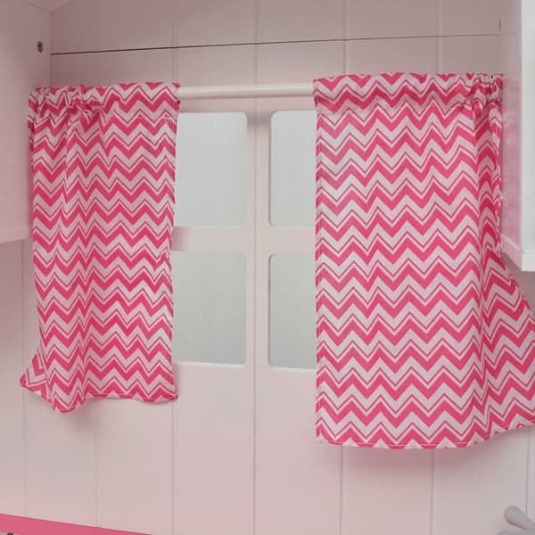 vidaXL Leksakskök i trä 82x30x100 cm rosa och vit