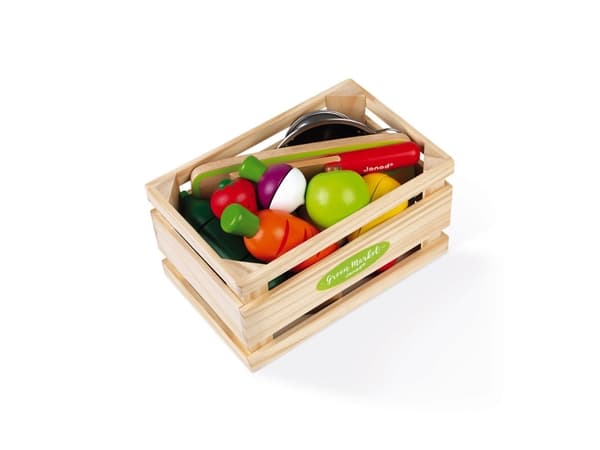JANOD Green Market Fruits & Vegetable Maxi Set, Metall, Tre, Frankrike, 133 mm, 105 mm, 203 mm, 1 stykker