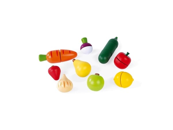 JANOD Green Market Fruits & Vegetable Maxi Set, Metall, Tre, Frankrike, 133 mm, 105 mm, 203 mm, 1 stykker