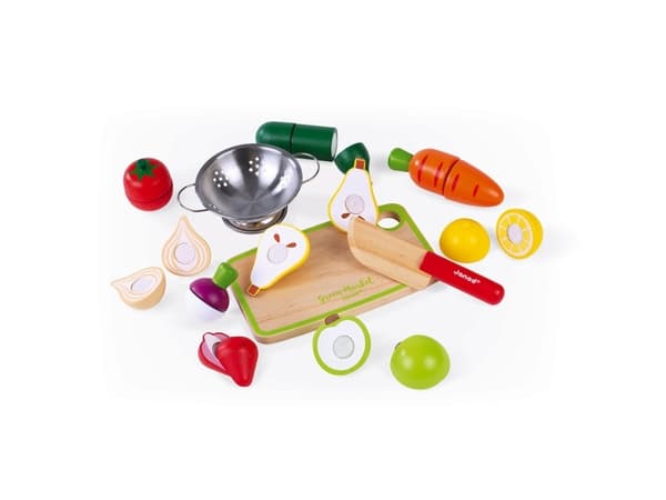 JANOD Green Market Fruits & Vegetable Maxi Set, Metall, Tre, Frankrike, 133 mm, 105 mm, 203 mm, 1 stykker