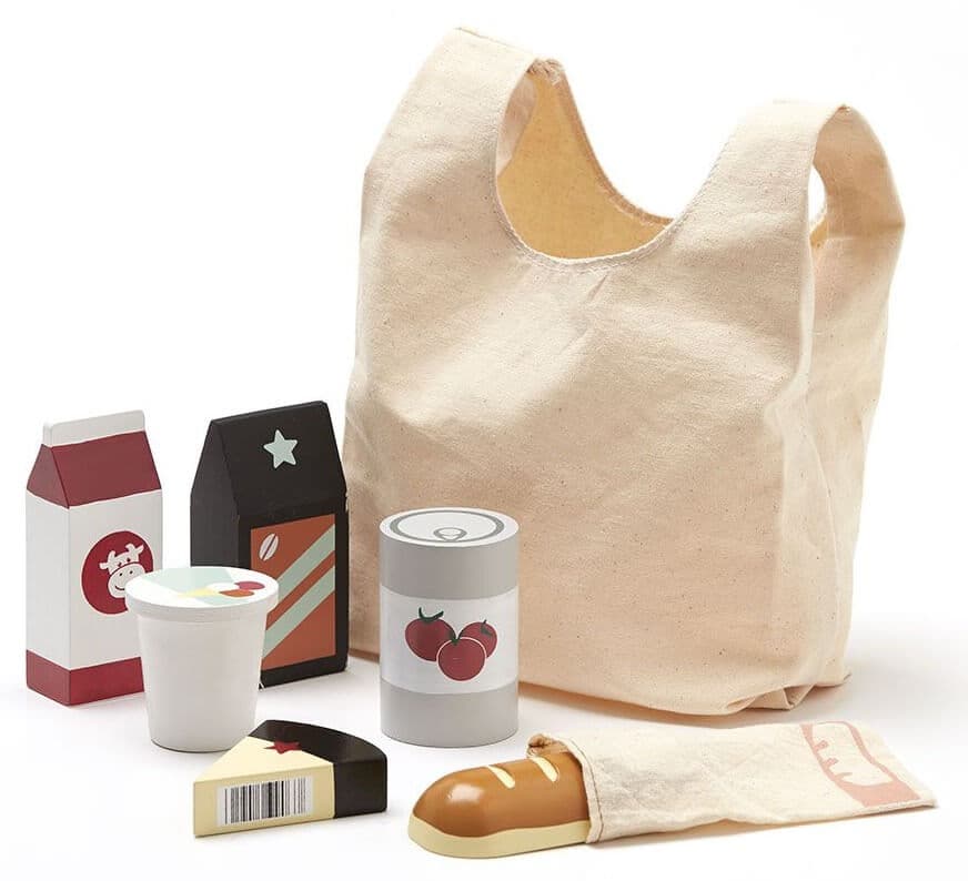 Kids Concept Matvaror Leksaksmat med kasse