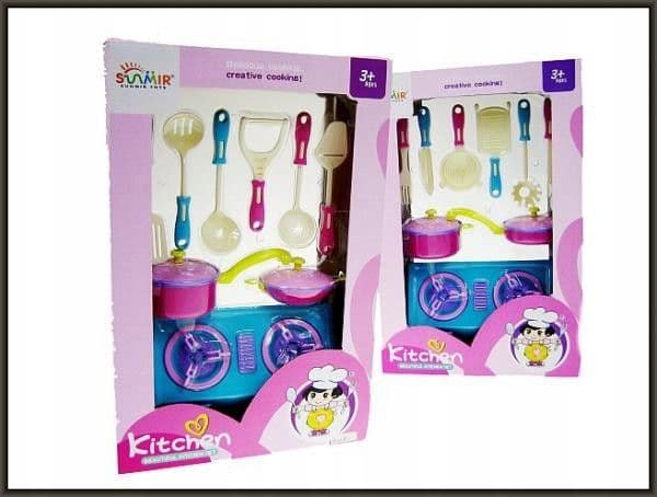 Hipo Set with a kitchen 9 parts in a box SM518-37 Price for 1 pc