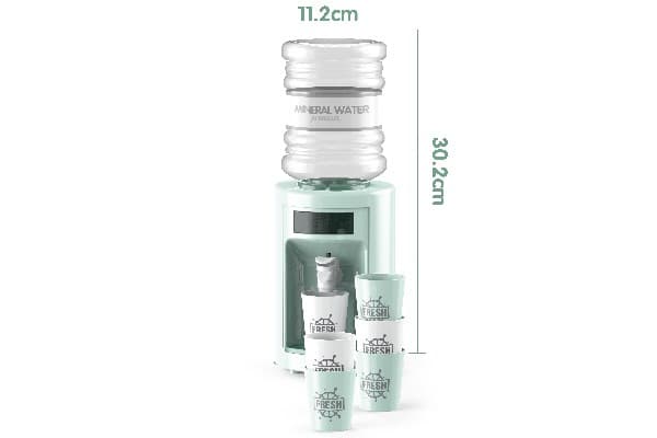 Vanddispenser elektrisk med 6 krus 30,2x11,2cm