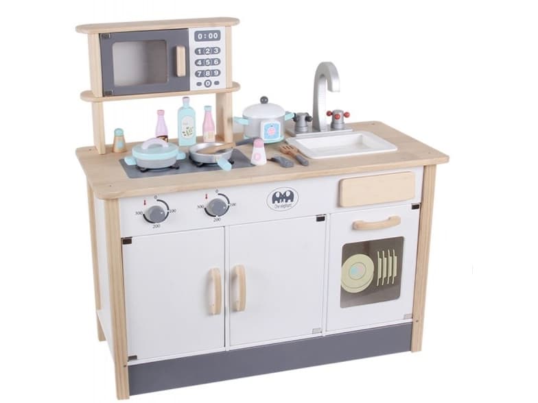 Painted Forest Modern wooden kitchen with light and accessories