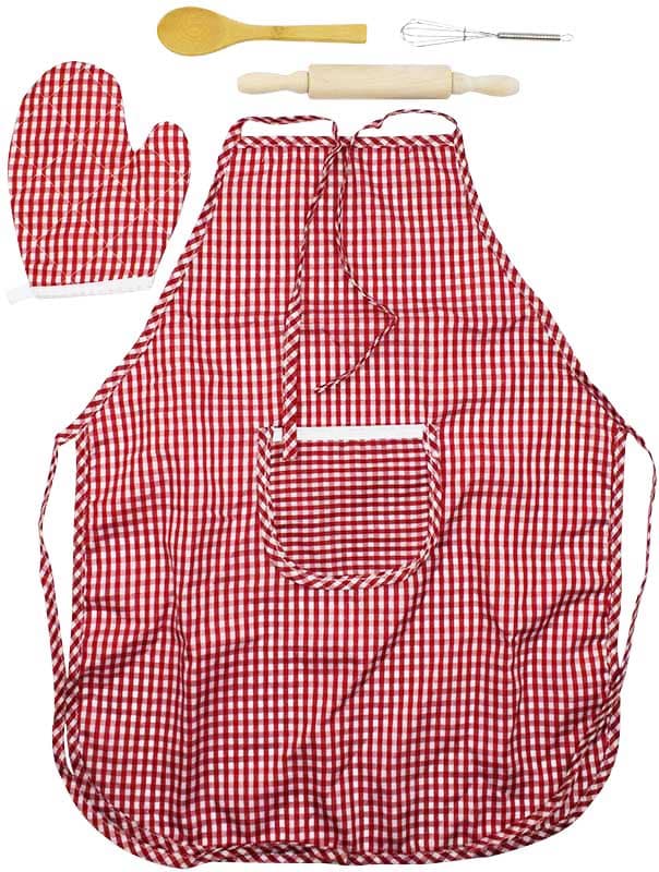Bakset med förkläde för barn 5 delar