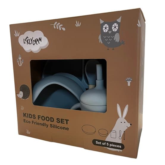 Leklyckan - Silikonservis Skogsvänner Soft Beige