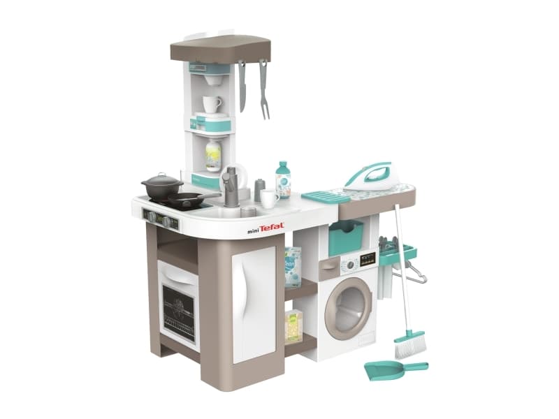SMOBY Mini Tefal Studio kitchen with Tvättmaskin 36 Accessories