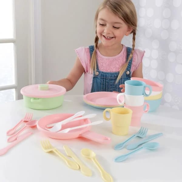 KidKraft Köksgeråd, Pastel – 27 Delar