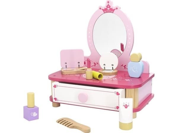 Viga Toys Viga Rosa sminkebord i tre med speil + tilbehør