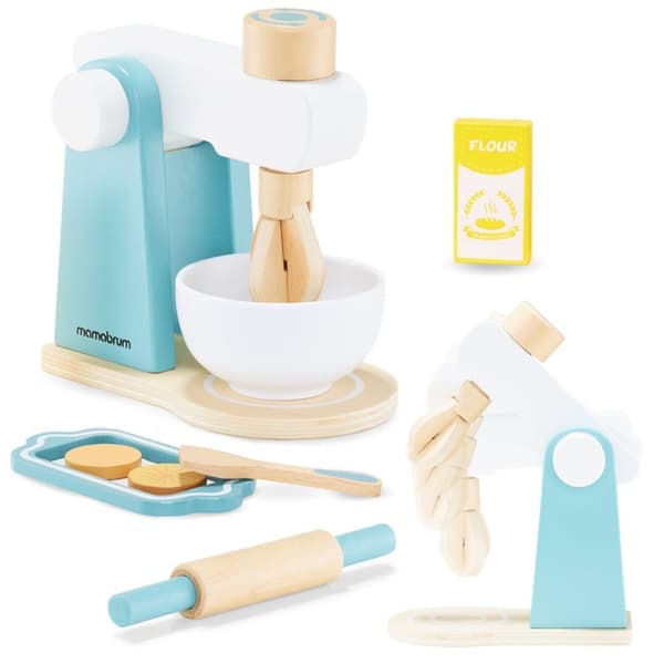 Träblender med tillbehör för barn 3 år och uppåt, leksaksblender för småbarn