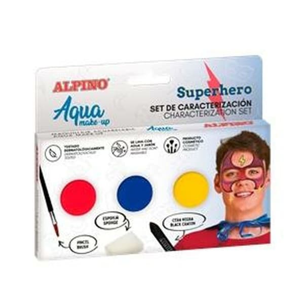 Makeup Sæt til Børn Alpino Superhero I vand (12 enheder)