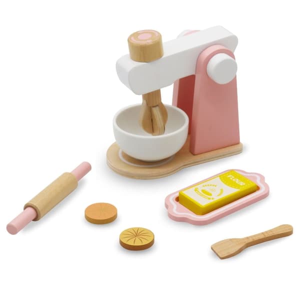 Mamabrum, Trämixer, Träblender med Tillbehör för Barn 3 år och Uppåt, Leksaksblender för småbarn